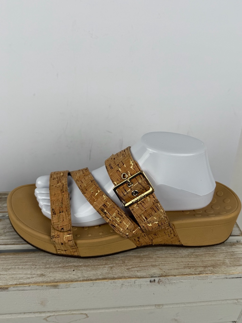Vionic Pacific Rio platform sandals cork upper size 11 Wide - Picture 6 of 16